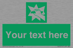 SV5215: Custom Break Glass Sign