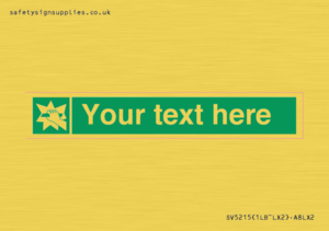 SV5215: Custom Break Glass Sign