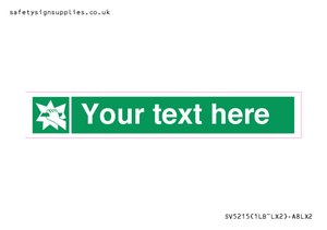 SV5215: Custom Break Glass Sign