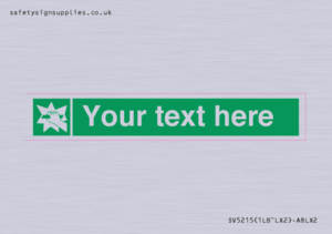 SV5215: Custom Break Glass Sign