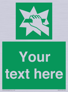 SV5215: Custom Break Glass Sign