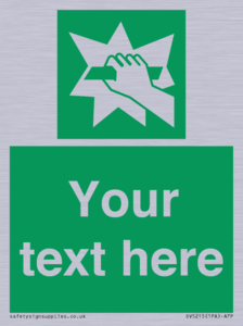 SV5215: Custom Break Glass Sign