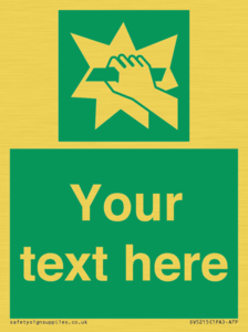 SV5215: Custom Break Glass Sign