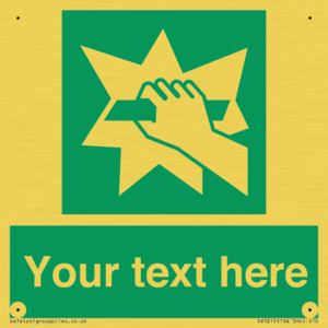 SV5215: Custom Break Glass Sign