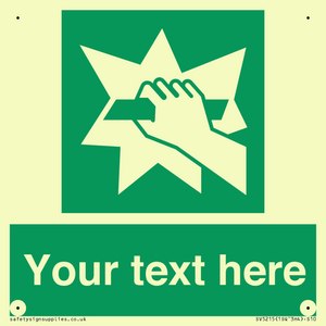 SV5215: Custom Break Glass Sign