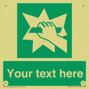 SV5215: Custom Break Glass Sign