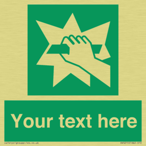 SV5215: Custom Break Glass Sign