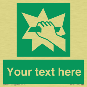 SV5215: Custom Break Glass Sign