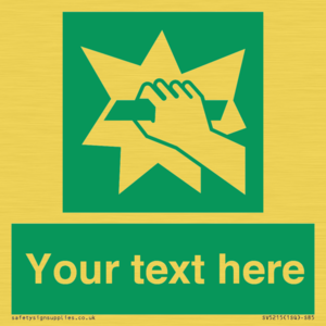 SV5215: Custom Break Glass Sign