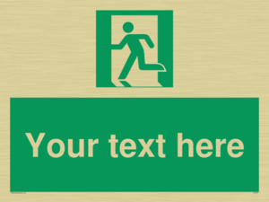 SV5216: Custom Emergency Exit Left Sign