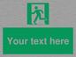 SV5216: Custom Emergency Exit Left Sign