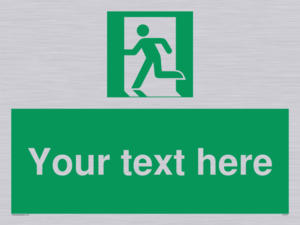 SV5216: Custom Emergency Exit Left Sign