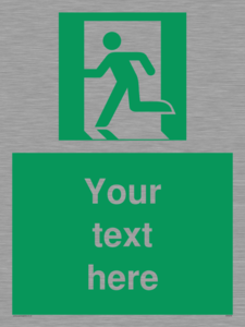 SV5216: Custom Emergency Exit Left Sign