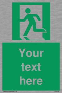 SV5216: Custom Emergency Exit Left Sign