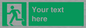 SV5216: Custom Emergency Exit Left Sign