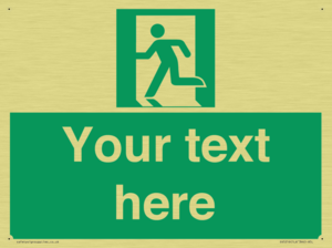 SV5216: Custom Emergency Exit Left Sign