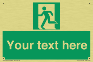 SV5216: Custom Emergency Exit Left Sign