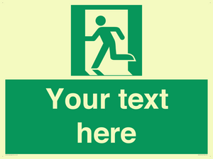 SV5216: Custom Emergency Exit Left Sign