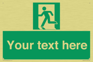 SV5216: Custom Emergency Exit Left Sign