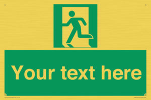 SV5216: Custom Emergency Exit Left Sign
