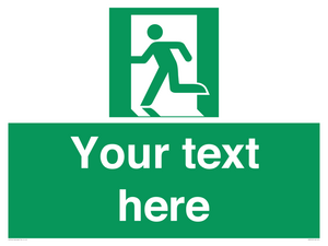 SV5216: Custom Emergency Exit Left Sign