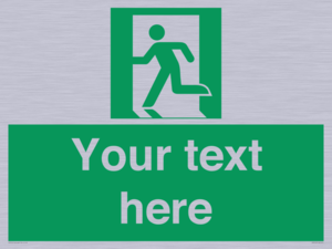 SV5216: Custom Emergency Exit Left Sign