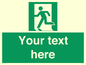SV5216: Custom Emergency Exit Left Sign