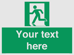 SV5216: Custom Emergency Exit Left Sign