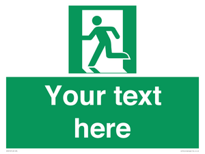 SV5216: Custom Emergency Exit Left Sign
