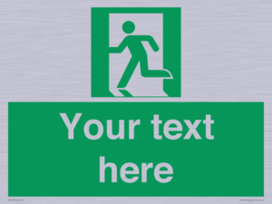 SV5216: Custom Emergency Exit Left Sign