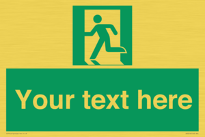 SV5216: Custom Emergency Exit Left Sign