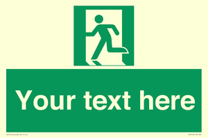 SV5216: Custom Emergency Exit Left Sign