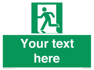 SV5216: Custom Emergency Exit Left Sign
