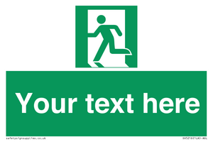 SV5216: Custom Emergency Exit Left Sign