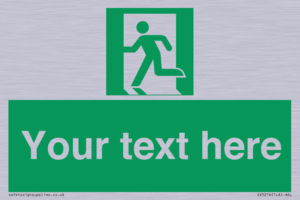 SV5216: Custom Emergency Exit Left Sign