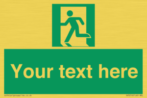 SV5216: Custom Emergency Exit Left Sign