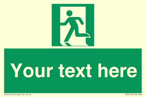 SV5216: Custom Emergency Exit Left Sign