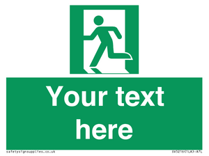 SV5216: Custom Emergency Exit Left Sign