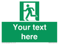 SV5216: Custom Emergency Exit Left Sign