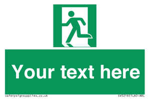SV5216: Custom Emergency Exit Left Sign
