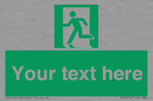 SV5216: Custom Emergency Exit Left Sign