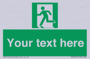 SV5216: Custom Emergency Exit Left Sign