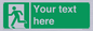 SV5216: Custom Emergency Exit Left Sign