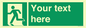 SV5216: Custom Emergency Exit Left Sign