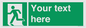 SV5216: Custom Emergency Exit Left Sign