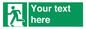 SV5216: Custom Emergency Exit Left Sign