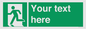 SV5216: Custom Emergency Exit Left Sign