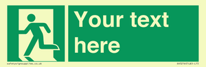 SV5216: Custom Emergency Exit Left Sign