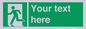 SV5216: Custom Emergency Exit Left Sign