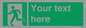 SV5216: Custom Emergency Exit Left Sign